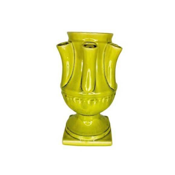 Vintage 60s 70s MCM Ceramic Statement Piece Seven Hole Tulip Flower Vase - Picture 9 of 12